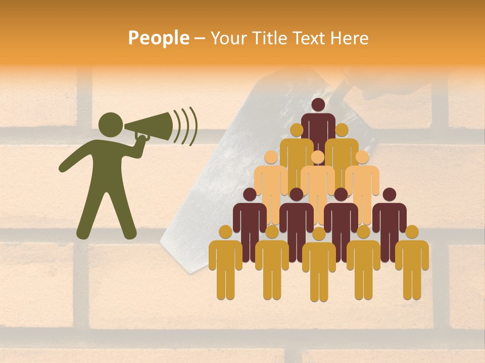 Construction. Bricks Laying. PowerPoint Template