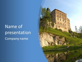 Castle In Ojcowski National Park PowerPoint Template