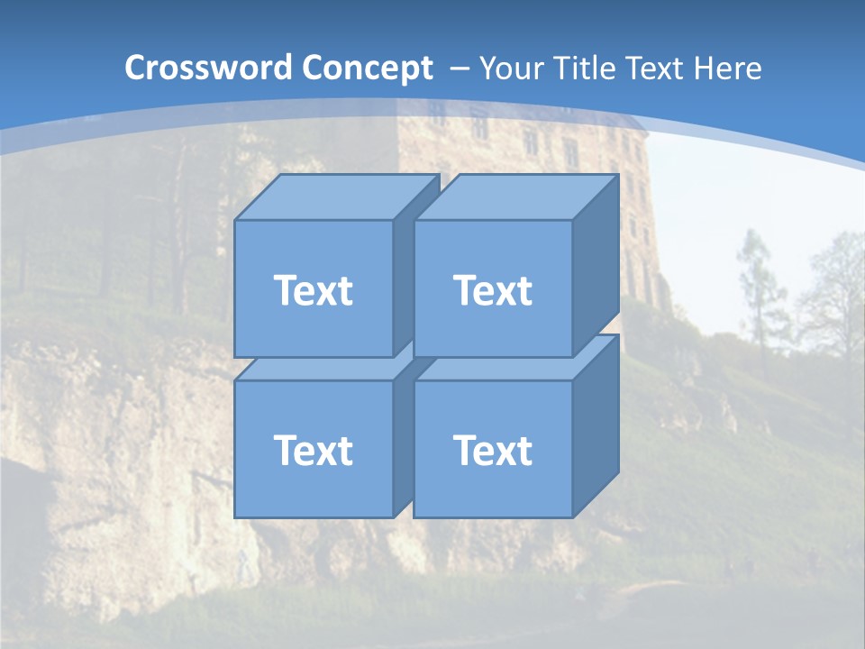 Castle In Ojcowski National Park PowerPoint Template