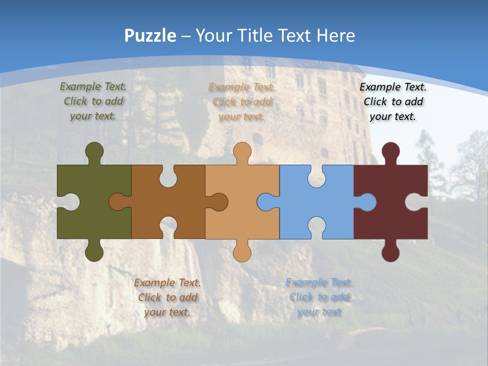 Castle In Ojcowski National Park PowerPoint Template