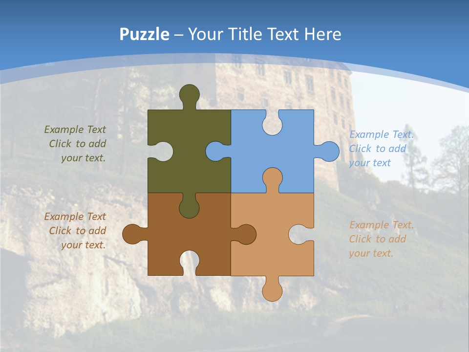 Castle In Ojcowski National Park PowerPoint Template