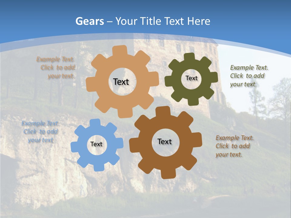 Castle In Ojcowski National Park PowerPoint Template