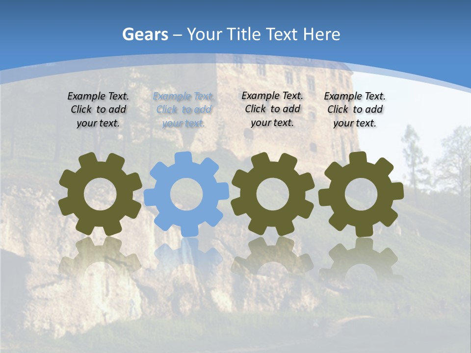 Castle In Ojcowski National Park PowerPoint Template