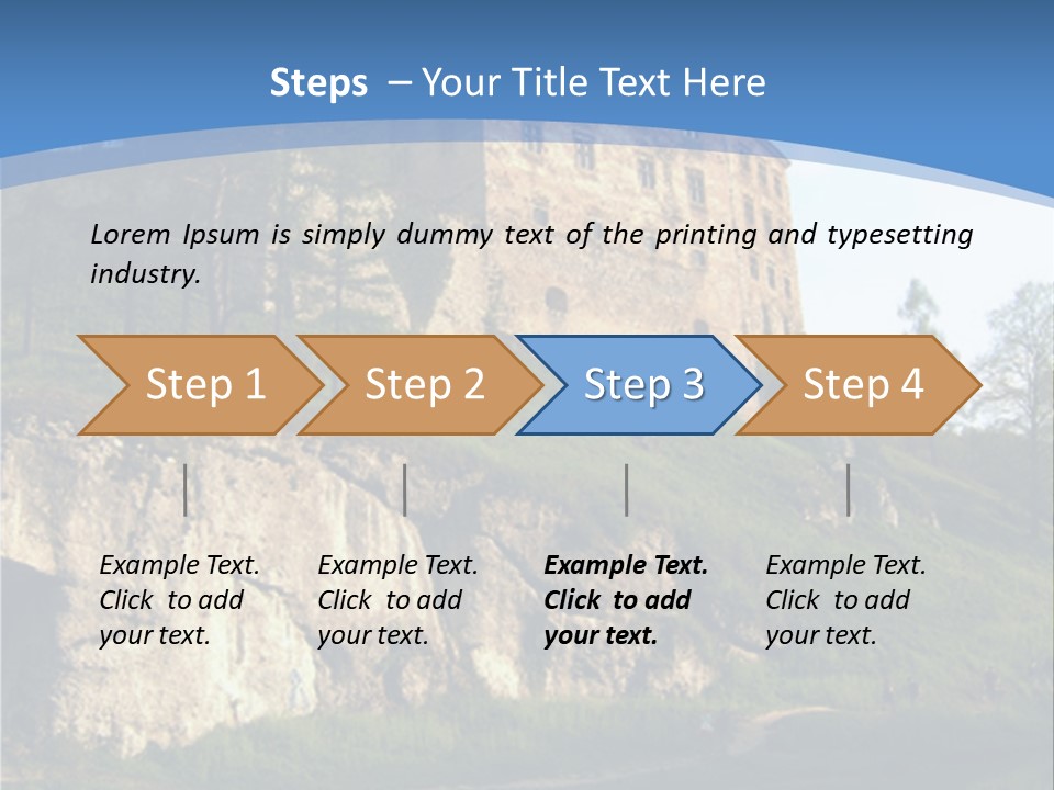 Castle In Ojcowski National Park PowerPoint Template