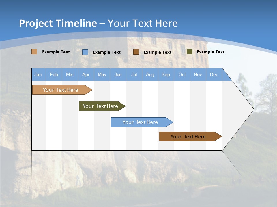 Castle In Ojcowski National Park PowerPoint Template