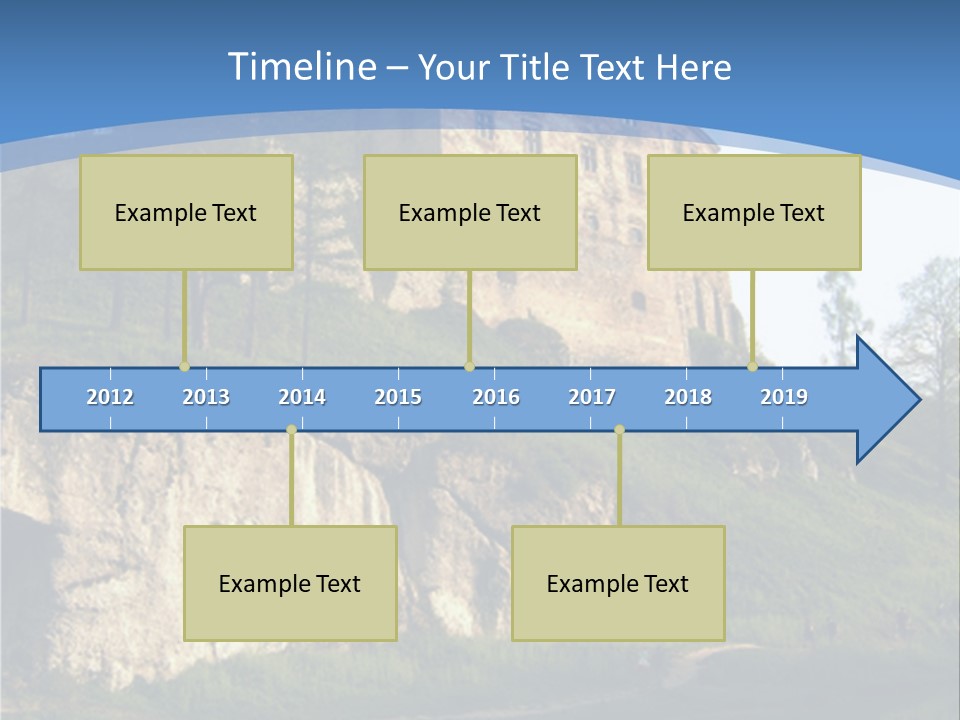Castle In Ojcowski National Park PowerPoint Template