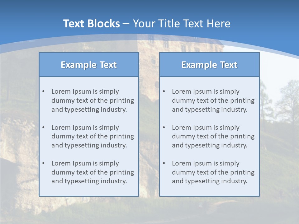 Castle In Ojcowski National Park PowerPoint Template