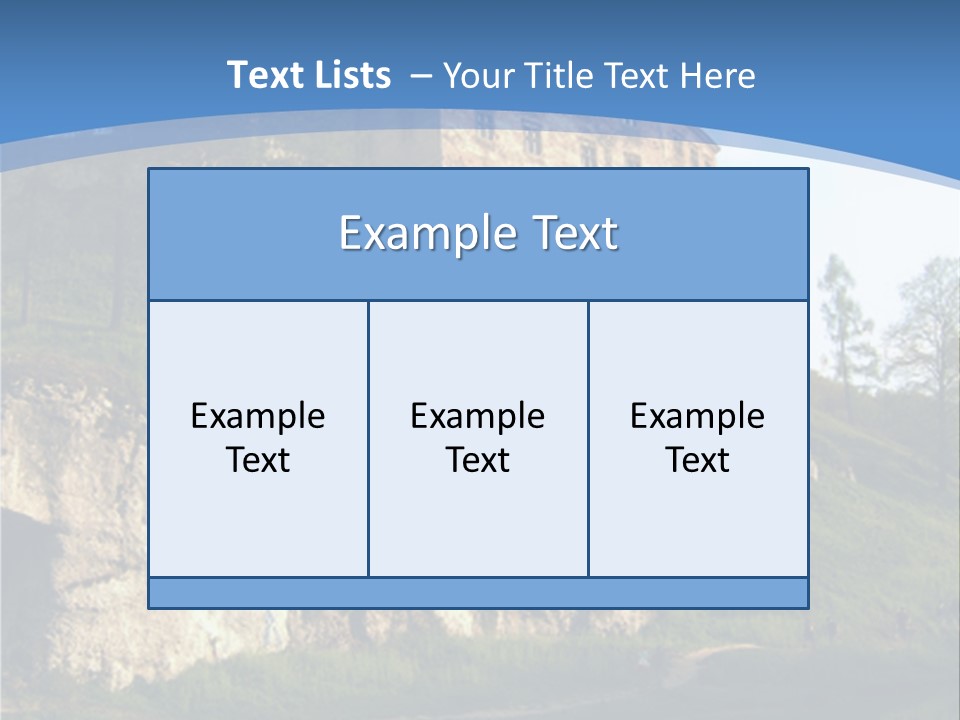 Castle In Ojcowski National Park PowerPoint Template