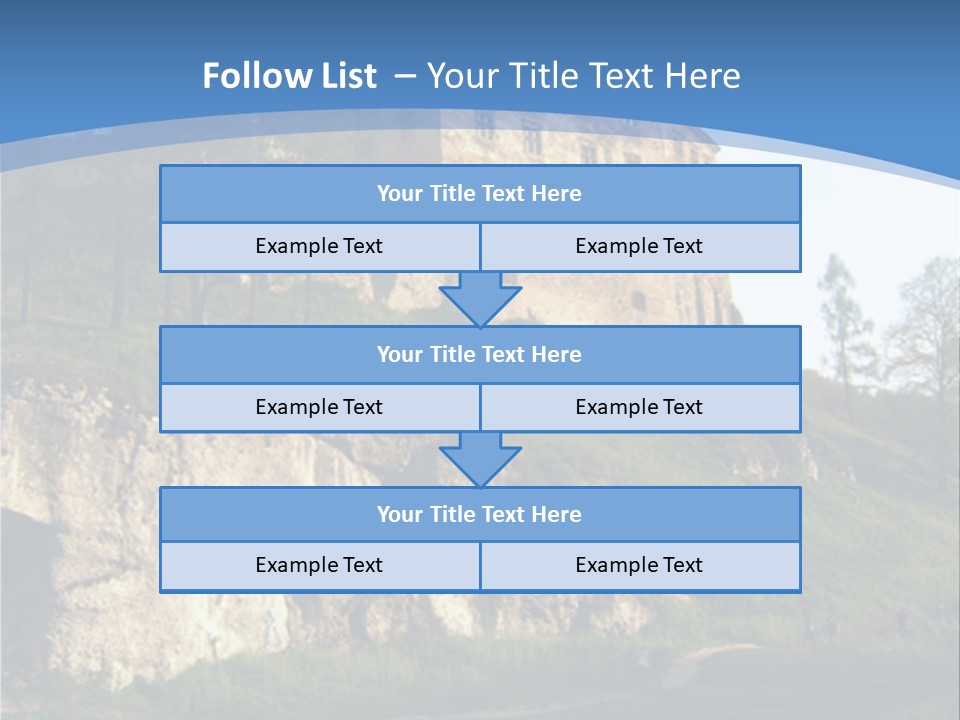 Castle In Ojcowski National Park PowerPoint Template