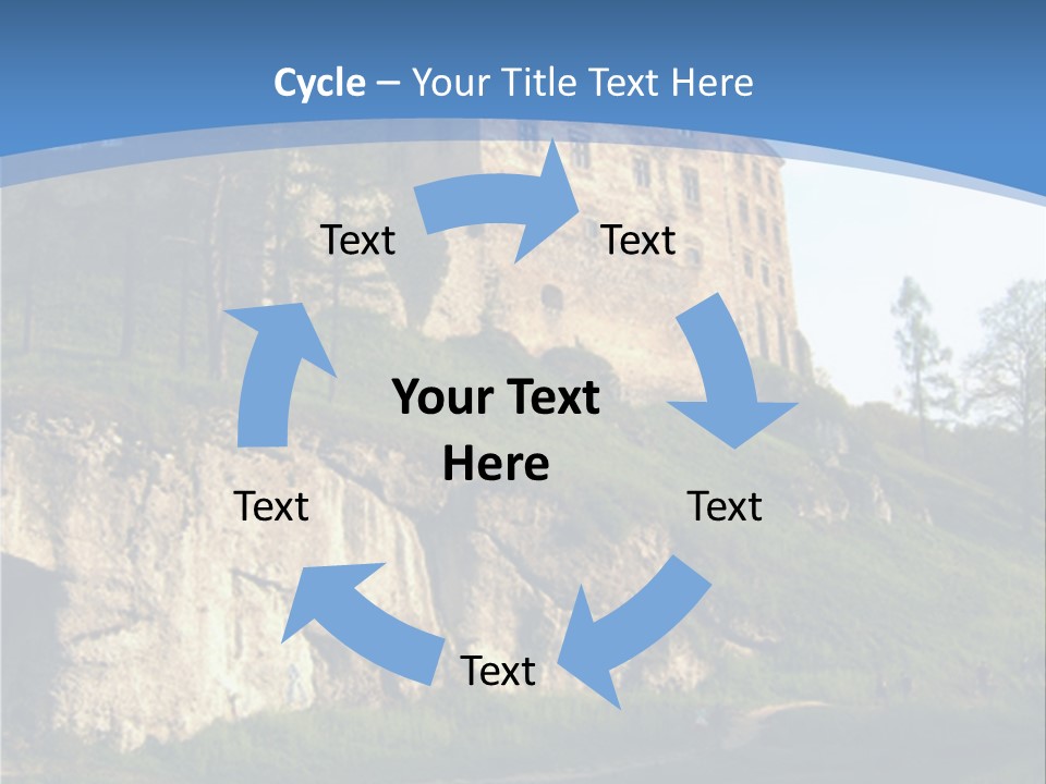 Castle In Ojcowski National Park PowerPoint Template