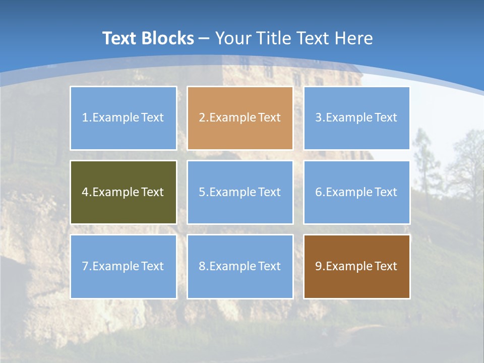 Castle In Ojcowski National Park PowerPoint Template