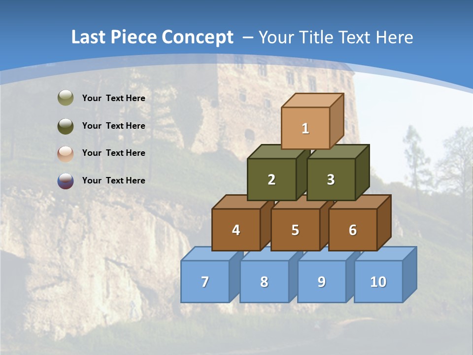 Castle In Ojcowski National Park PowerPoint Template