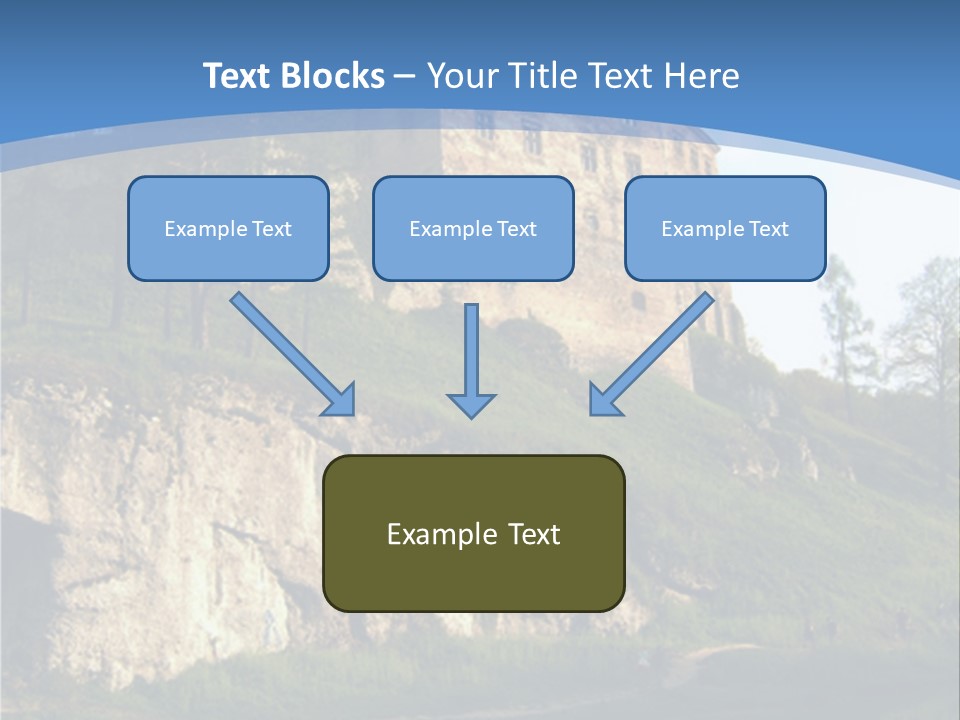 Castle In Ojcowski National Park PowerPoint Template