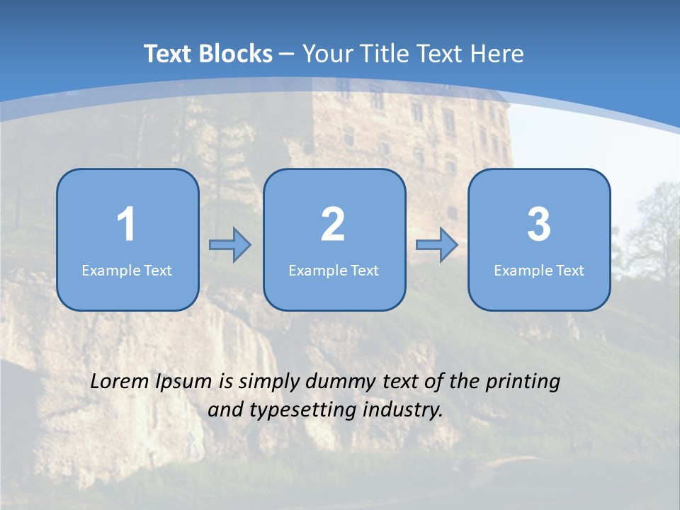 Castle In Ojcowski National Park PowerPoint Template