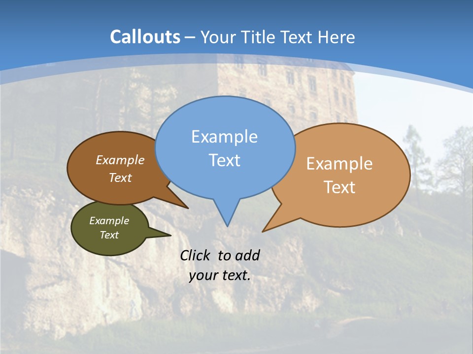 Castle In Ojcowski National Park PowerPoint Template