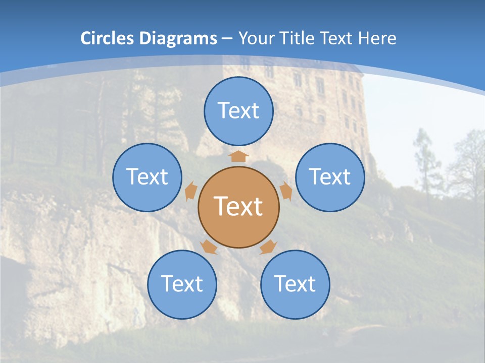 Castle In Ojcowski National Park PowerPoint Template