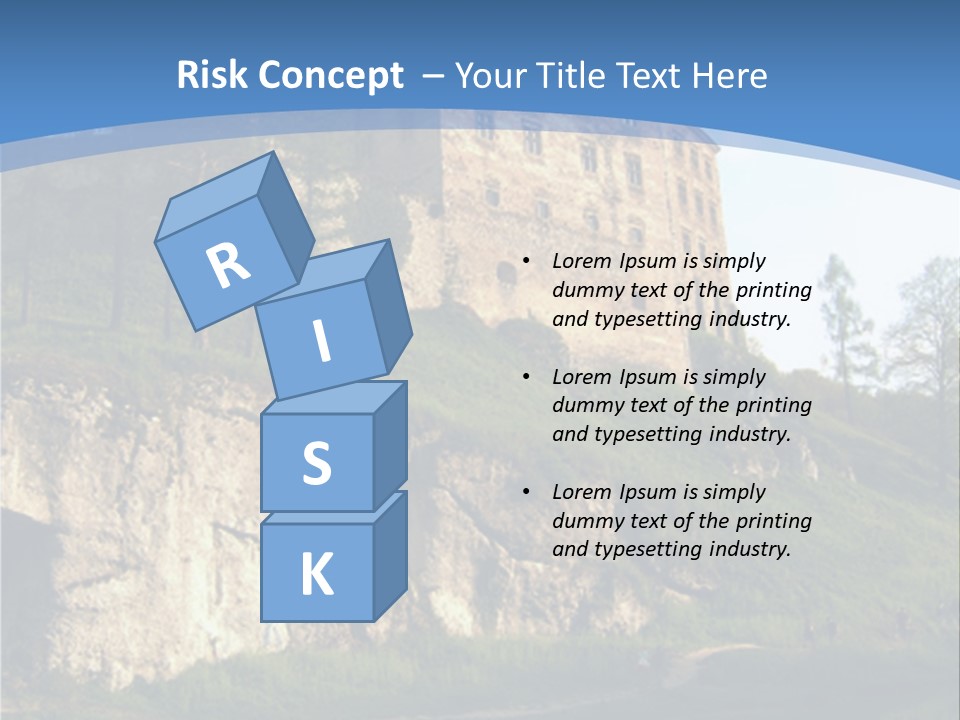 Castle In Ojcowski National Park PowerPoint Template