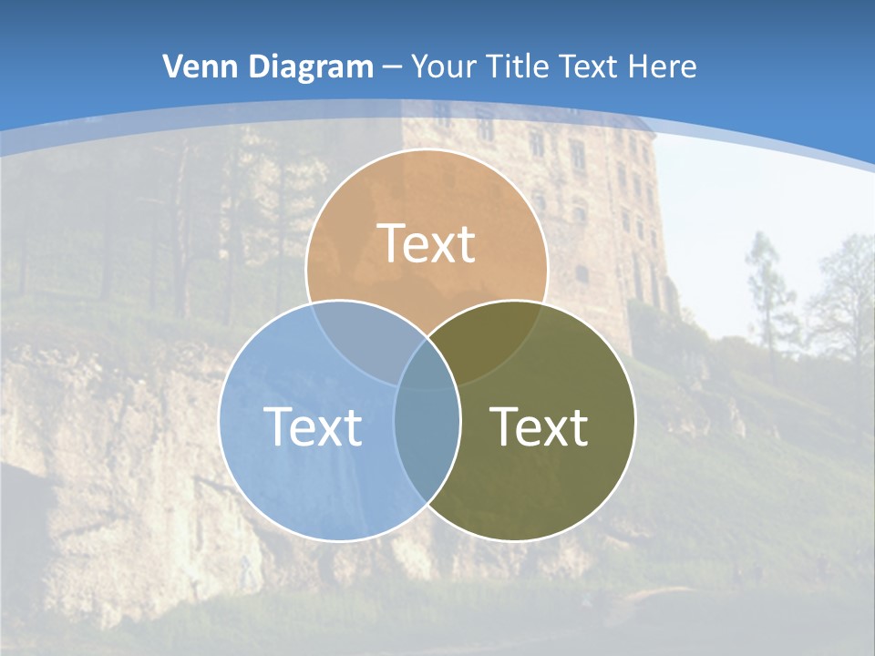 Castle In Ojcowski National Park PowerPoint Template