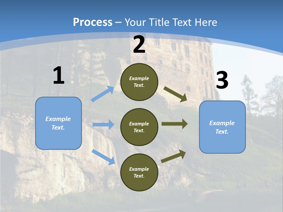 Castle In Ojcowski National Park PowerPoint Template