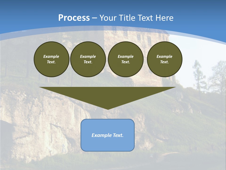 Castle In Ojcowski National Park PowerPoint Template