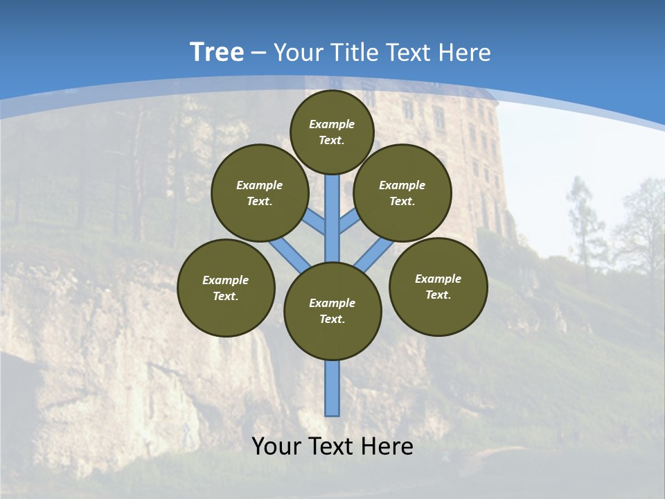 Castle In Ojcowski National Park PowerPoint Template