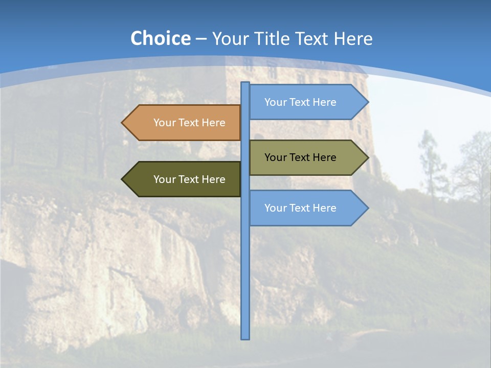 Castle In Ojcowski National Park PowerPoint Template