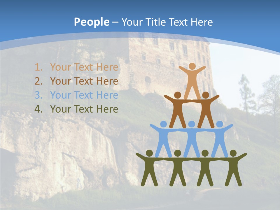 Castle In Ojcowski National Park PowerPoint Template