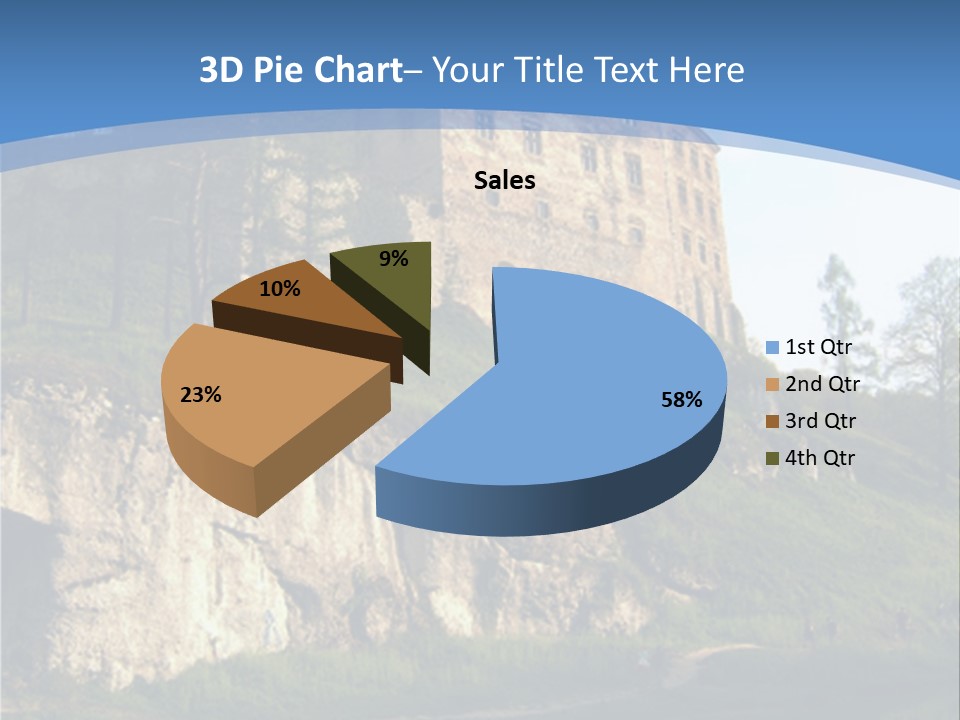 Castle In Ojcowski National Park PowerPoint Template