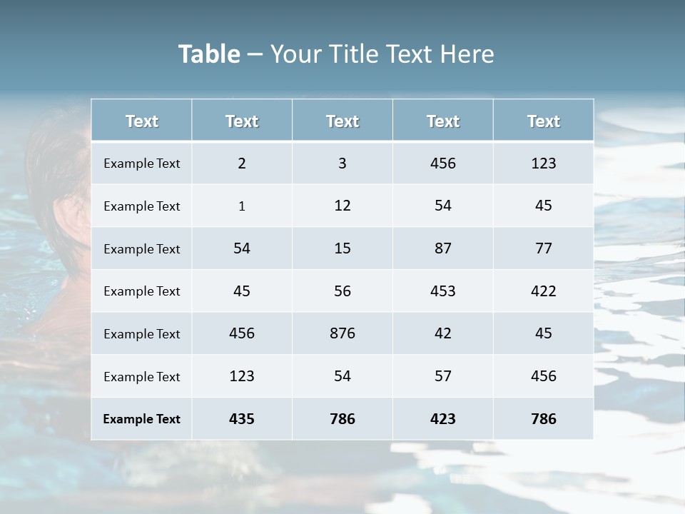 Grandfather And Grandson Playing Together In The Pool. Outdoor, Summer. PowerPoint Template