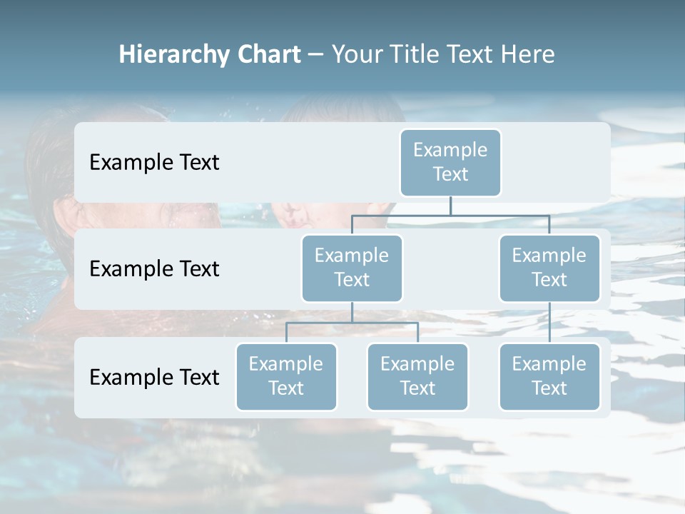 Grandfather And Grandson Playing Together In The Pool. Outdoor, Summer. PowerPoint Template
