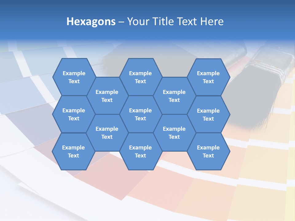 A Paint Brush With A Color Swater On Top Of It PowerPoint Template