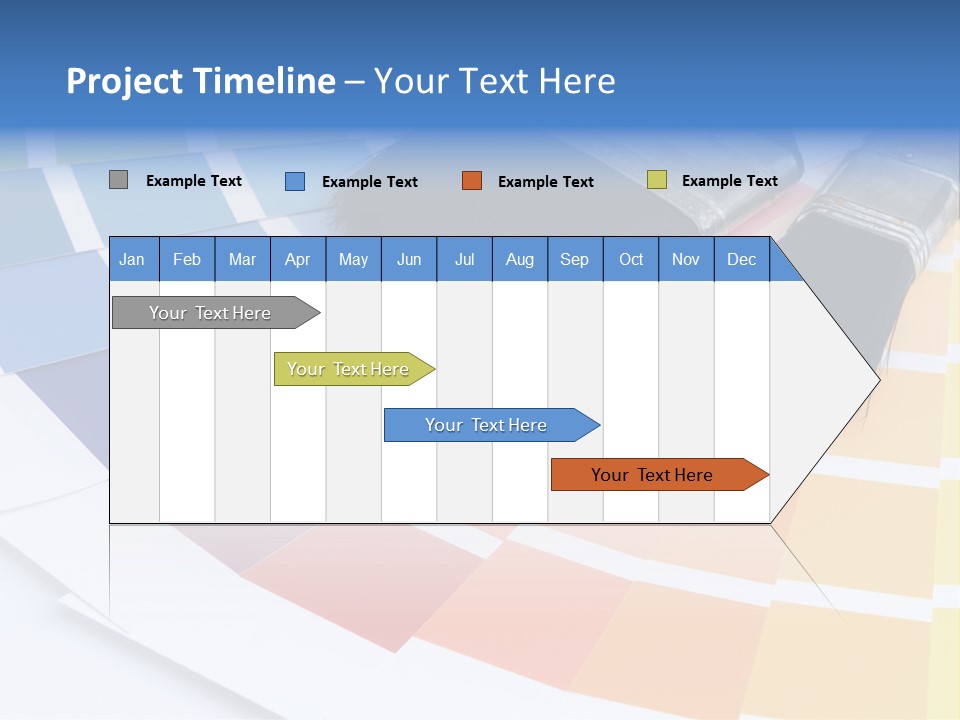 A Paint Brush With A Color Swater On Top Of It PowerPoint Template