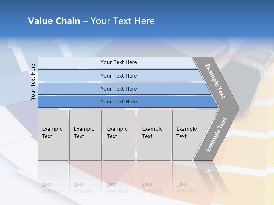 A Paint Brush With A Color Swater On Top Of It PowerPoint Template