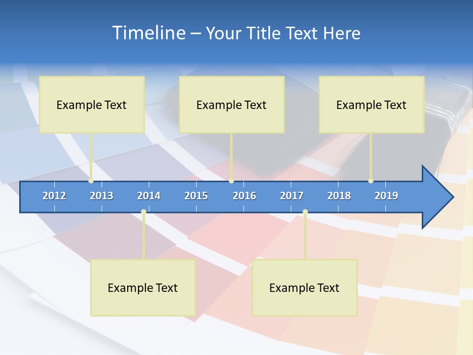 A Paint Brush With A Color Swater On Top Of It PowerPoint Template