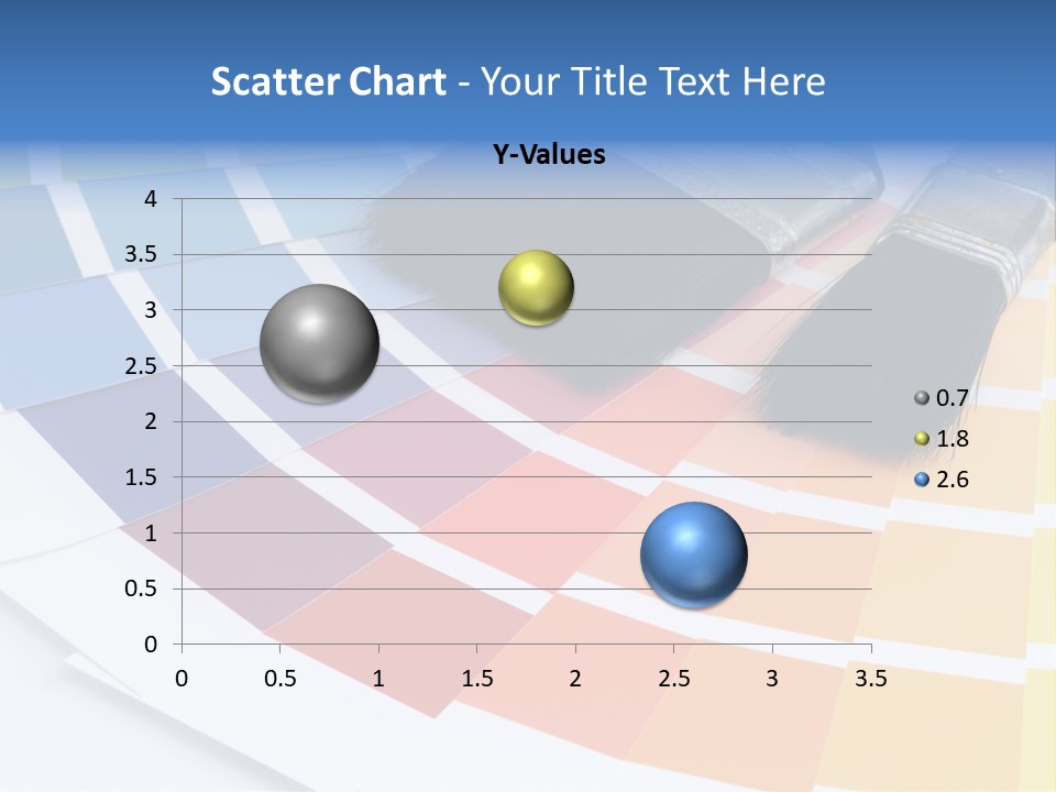 A Paint Brush With A Color Swater On Top Of It PowerPoint Template