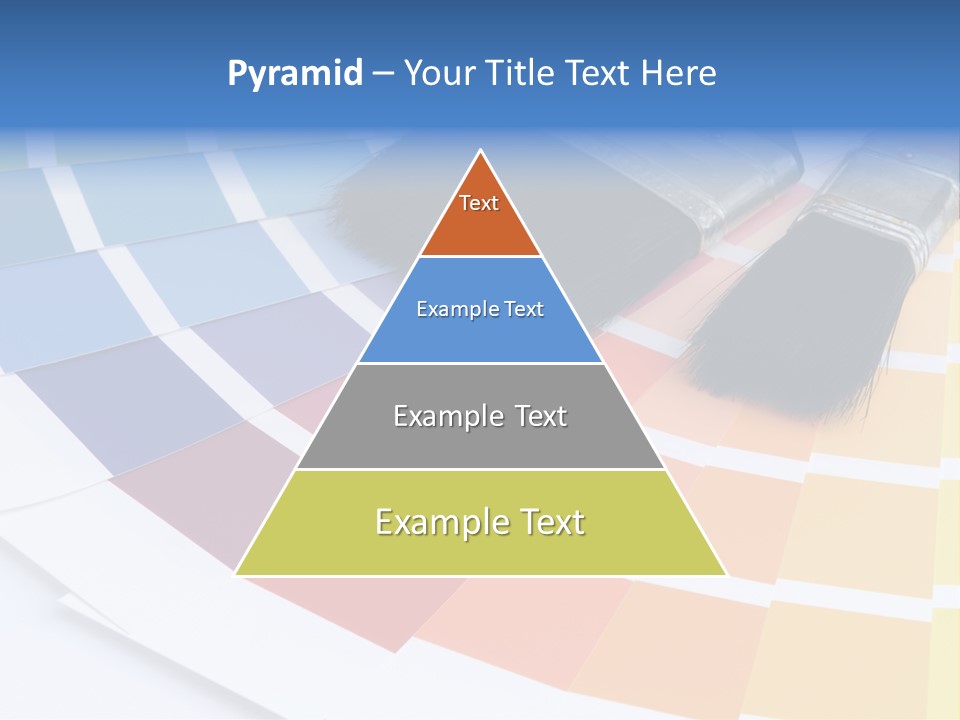 A Paint Brush With A Color Swater On Top Of It PowerPoint Template