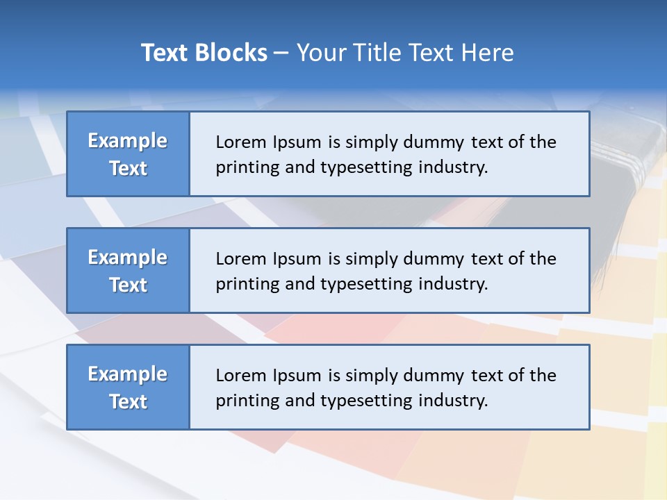 A Paint Brush With A Color Swater On Top Of It PowerPoint Template