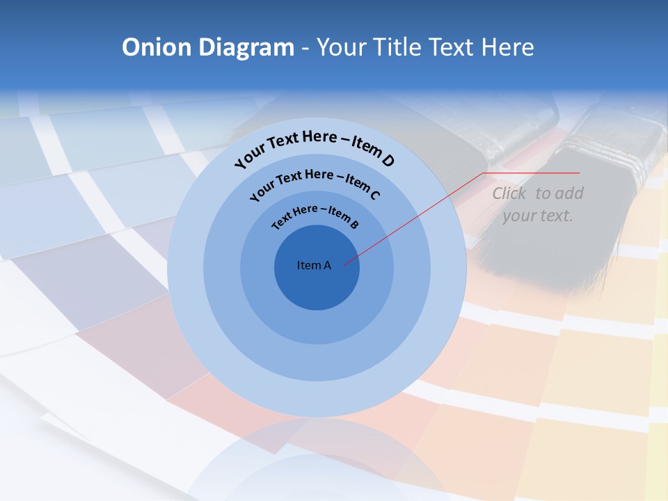 A Paint Brush With A Color Swater On Top Of It PowerPoint Template