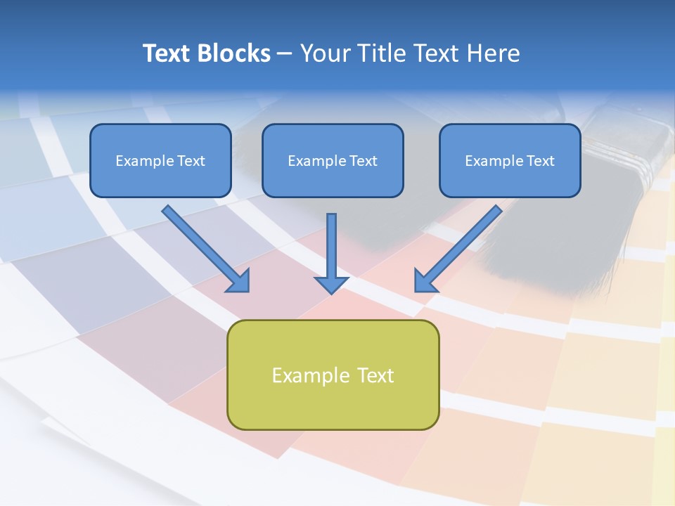 A Paint Brush With A Color Swater On Top Of It PowerPoint Template