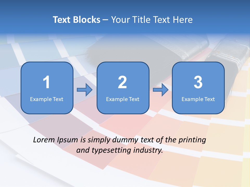 A Paint Brush With A Color Swater On Top Of It PowerPoint Template