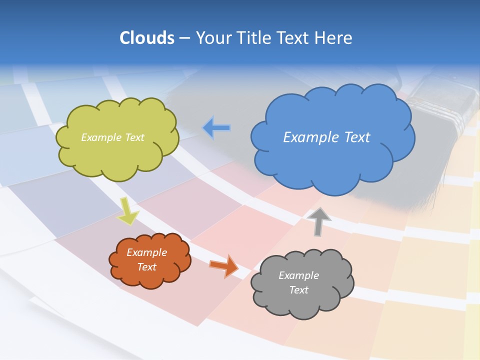 A Paint Brush With A Color Swater On Top Of It PowerPoint Template