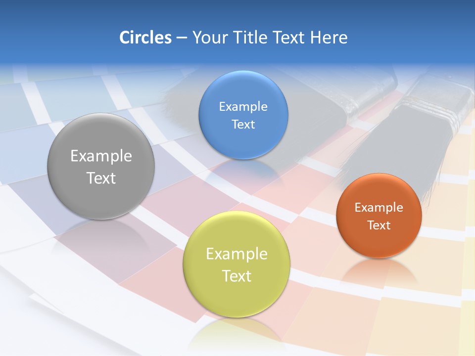 A Paint Brush With A Color Swater On Top Of It PowerPoint Template