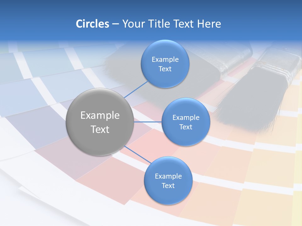 A Paint Brush With A Color Swater On Top Of It PowerPoint Template