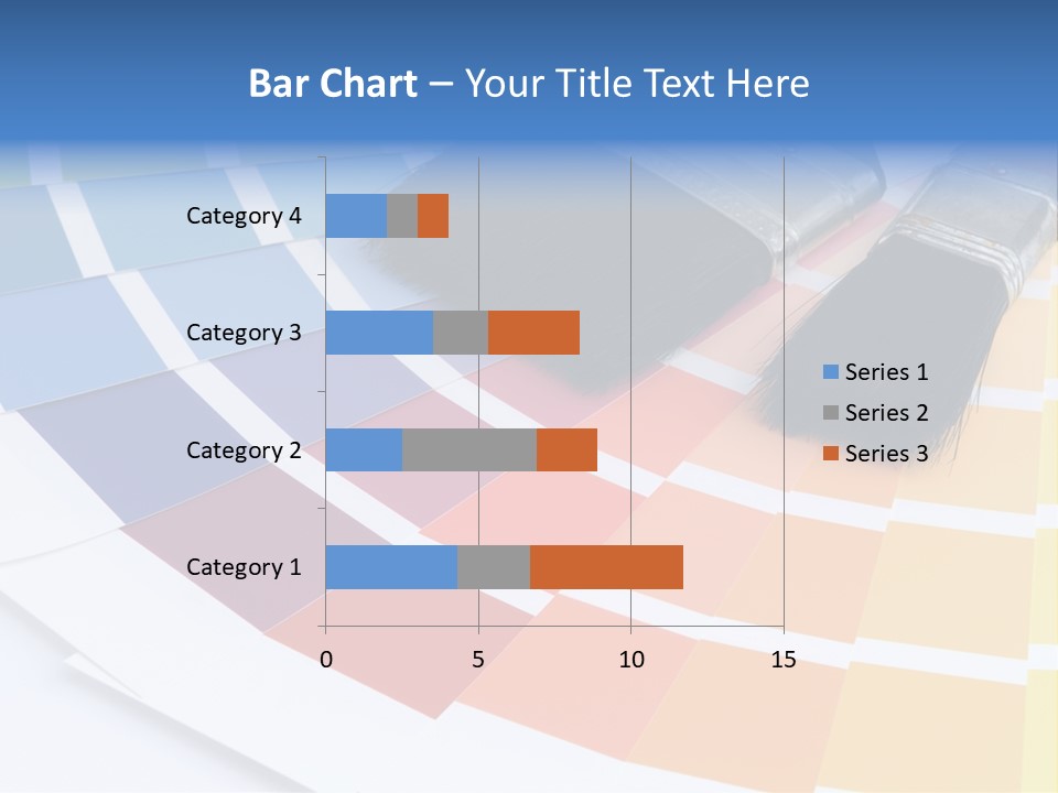 A Paint Brush With A Color Swater On Top Of It PowerPoint Template
