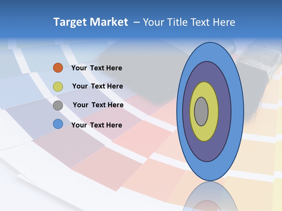 A Paint Brush With A Color Swater On Top Of It PowerPoint Template
