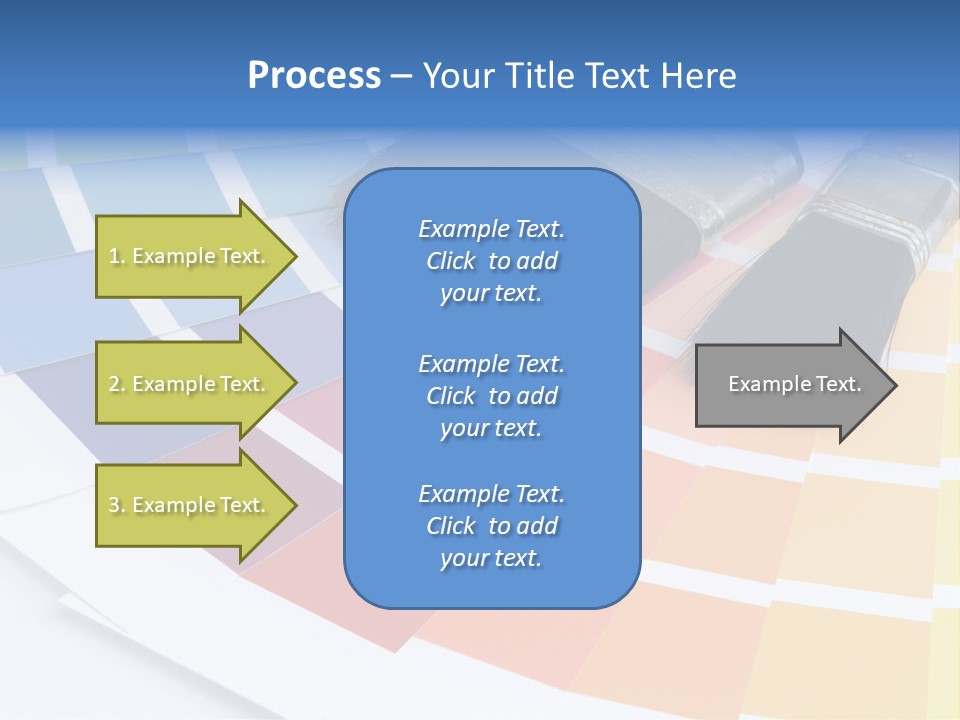 A Paint Brush With A Color Swater On Top Of It PowerPoint Template