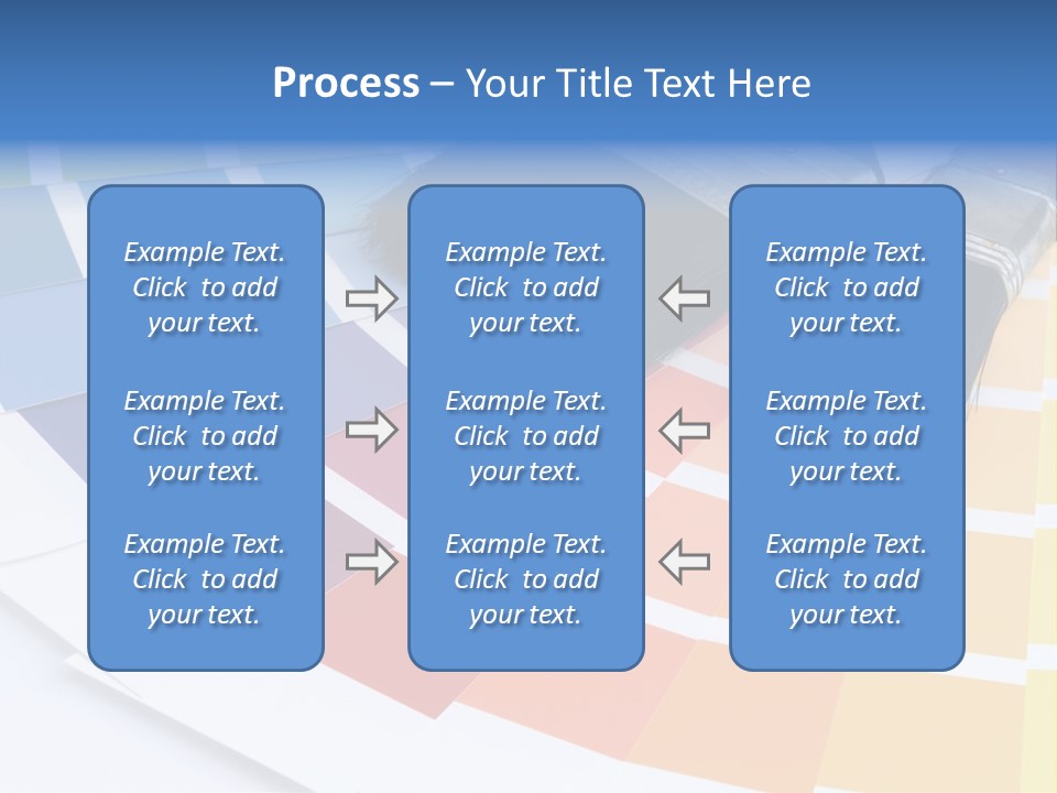 A Paint Brush With A Color Swater On Top Of It PowerPoint Template