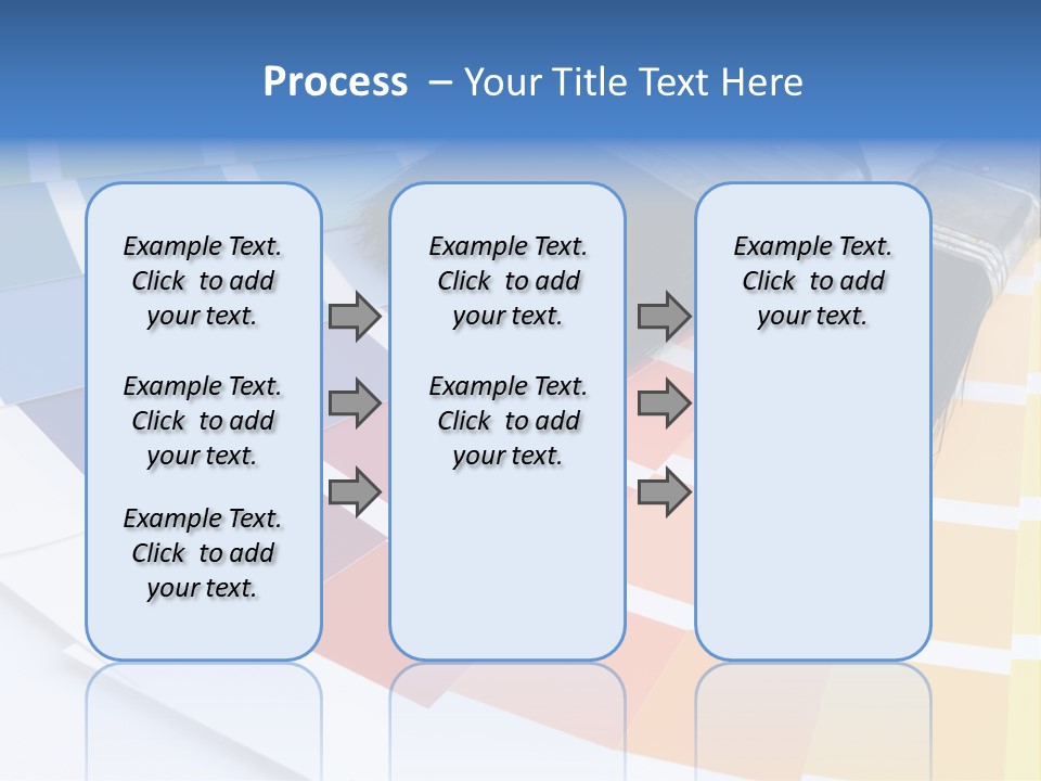 A Paint Brush With A Color Swater On Top Of It PowerPoint Template
