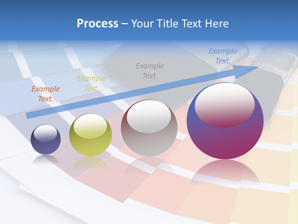 A Paint Brush With A Color Swater On Top Of It PowerPoint Template