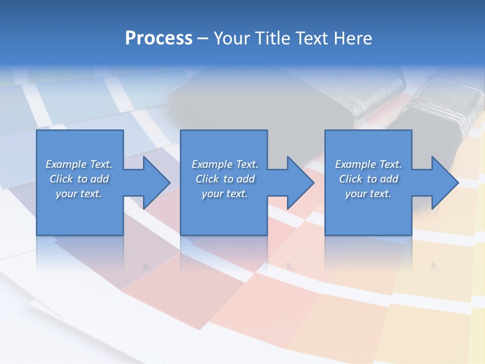 A Paint Brush With A Color Swater On Top Of It PowerPoint Template